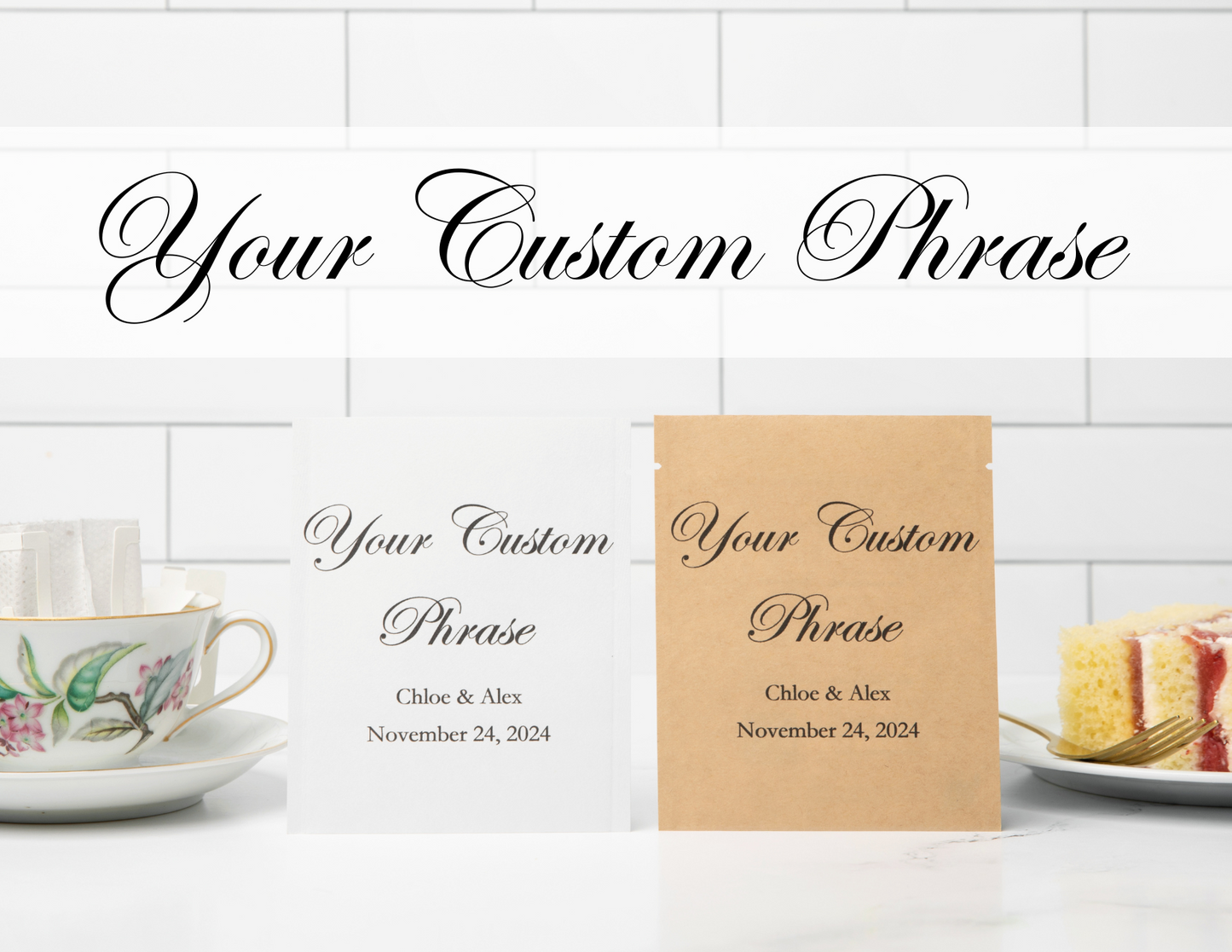 Custom Phrase (50 ct.) - Wedding Favors