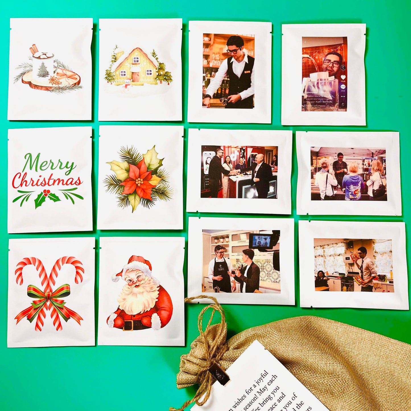 Advent Calendar 2: Personalized Photo & Christmas Design Coffee Advent Calendar