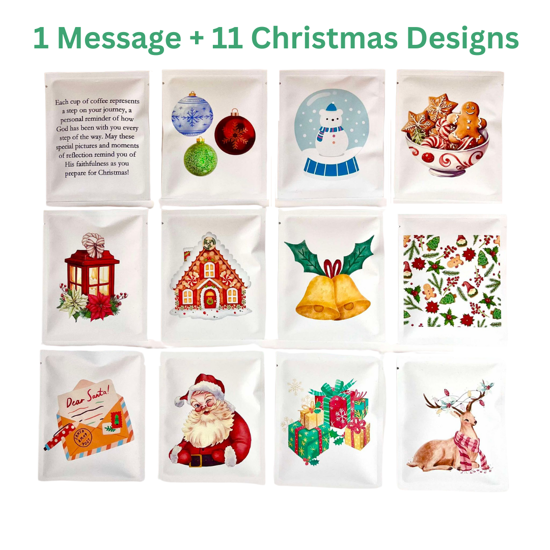 12 Cups of Christmas Preorder - 1 Custom Packet + 11 Christmas Designs