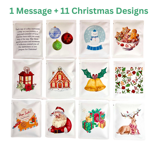 12 Cups of Christmas Preorder - 1 Custom Packet + 11 Christmas Designs