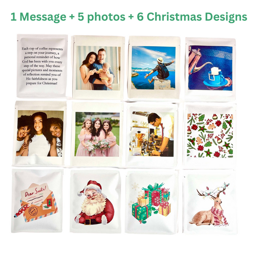 12 Cups of Christmas Preorder - 6 Custom Packets + 6 Christmas Designs